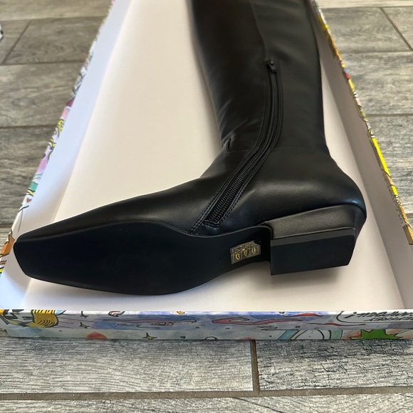 Anthropologie Jeffrey Campbell Ichab Over-The-Knee Boots in Black NIB Sold Out - Picture 3 of 8